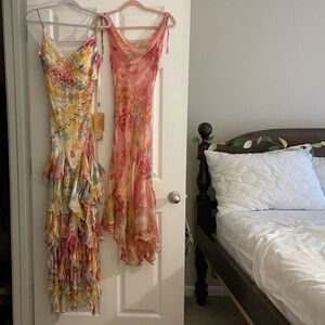 ISO vintage beaded silk dresses